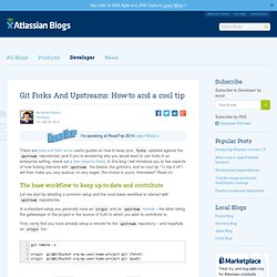 Git Forks And Upstreams