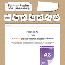 Tout savoir sur le format d'impression A3