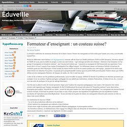 Formateur d’enseignant : un couteau suisse?