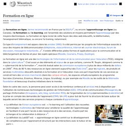 Formation en ligne