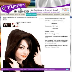 fourrure synthétique vison au mètre en largeur 160 cm Fourrures au mètre Tissu, fourrure, simili cuir pas cher - Tissu Web