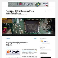 Rasperry Pi : La poignée dans le (Bit)coin