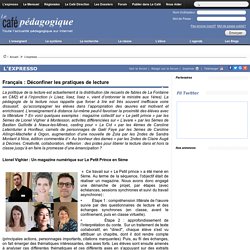 Français : Déconfiner les pratiques de lecture