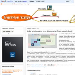 Créer un diaporama avec Mindomo : enfin un produit abouti !