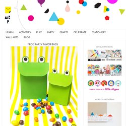 Printable Party Favors - Frog Party Favor Bags