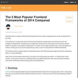 The 5 Most Popular Frontend Frameworks of 2014 Compared