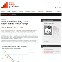 A Fundamental Way Data Repositories Must Change