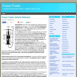 Fusion froide: batterie Patterson