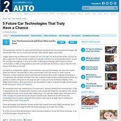 5 Future Car Technologies That Truly Have a Chance"