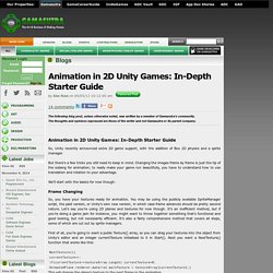 Alex Rose's Blog - Animation in 2D Unity Games: In-Depth Starter Guide