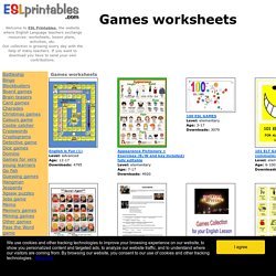 Games worksheets worksheets