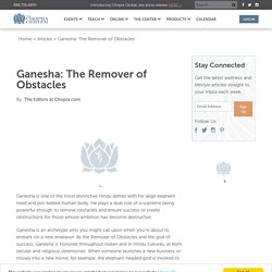 Ganesha: The Remover of Obstacles