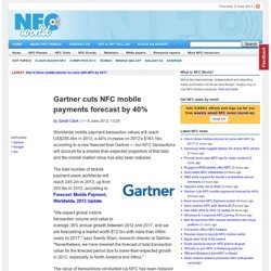 Gartner cuts NFC mobile payments forecast by 40%