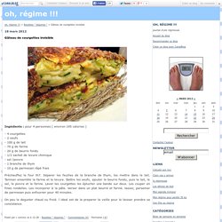 Gâteau de courgettes invisible - oh, régime !!!