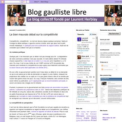 Le bien mauvais débat sur la compétitivité