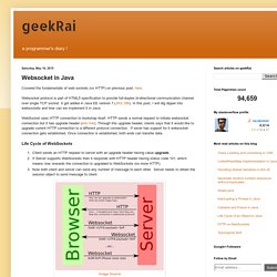 geekRai: Websocket in Java