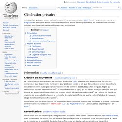 Génération précaire