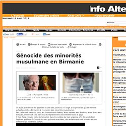 Génocide des minorités musulmane en Birmanie