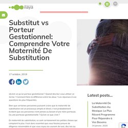 Maternité de Substitution