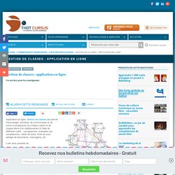 Gestion de classes : application en ligne