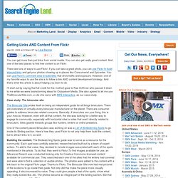 Getting Links AND Content From Flickr