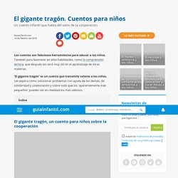 El gigante tragón. Cuentos para niños