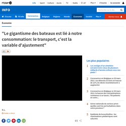 "Le gigantisme des bateaux est lié à notre consommation: le transport, c'est la variable d'ajustement"