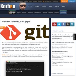 Git Game - Devinez, c'est gagné !