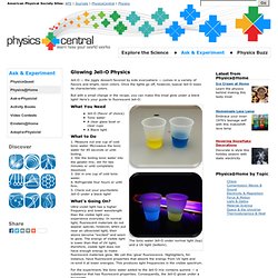 Glowing Jell-O Physics