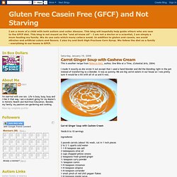 Carrot Ginger Soup with Cashew Cream