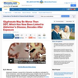 Glyphosate May Be Worse Than DDT