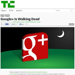 Google+ Is Walking Dead