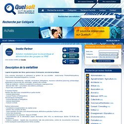 Invoke Partner : Logiciel de gestion des titres, gouvernance d’entreprise, secrétariat juridique.