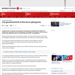 Les gouvernements à l'ère de la cyberguerre