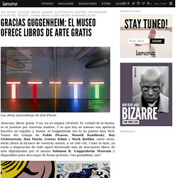 gracias guggenheim: el museo ofrece libros de arte gratis