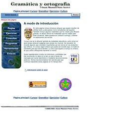 Gramática y ortografía