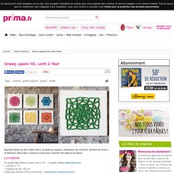 Granny square XXL carré à fleur