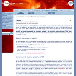 GRAVITY - LESIA - Observatoire de Paris
