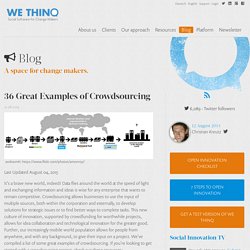 36 Great Examples of Crowdsourcing