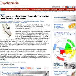 Grossesse: les émotions de la mère affectent le foetus