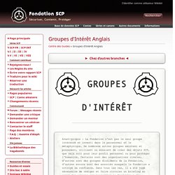 Groupes d'Intérêt Anglais
