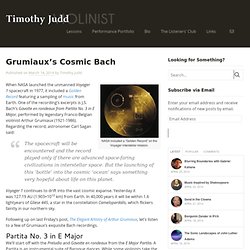 Grumiaux's Cosmic Bach