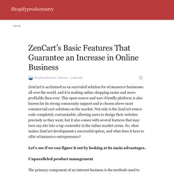 ZenCart’s Basic Features That Guarantee an Increase in Online Business