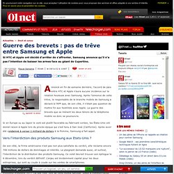 Guerre des brevets : pas de trêve entre Samsung et Apple
