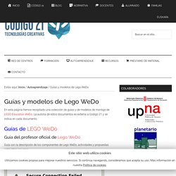 Guías y modelos de Lego WeDo.