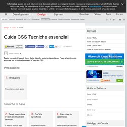 Guida CSS: le Tecniche Essenziali
