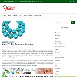 Guide How To Buy Turquoise Gemstone
