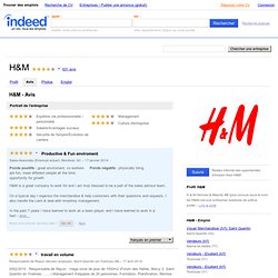 H&M - Avis