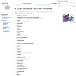 Kapten Haddocks samlade svordomar - Nissepedia