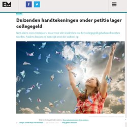 Duizenden handtekeningen onder petitie lager collegegeld